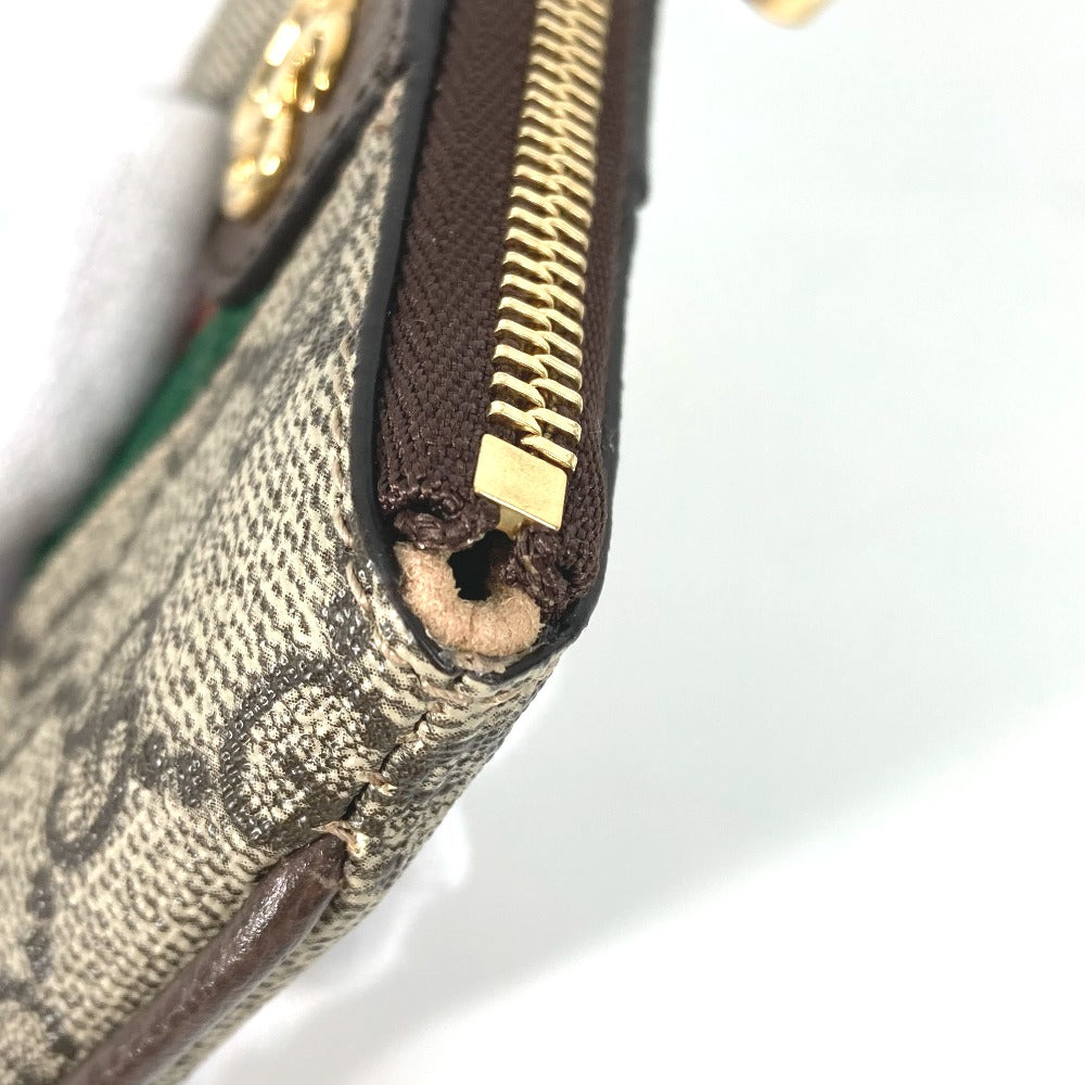 GUCCI Key case Key holder  671722 GG Supreme Canvas beige GG Supreme Ofidia Women Used