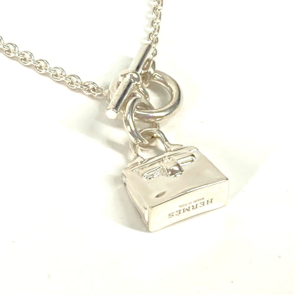HERMES Necklace SV925 Silver Kelly Amulet Women Used