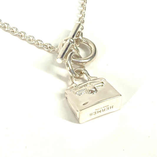 HERMES Necklace SV925 Silver Kelly Amulet Women Used