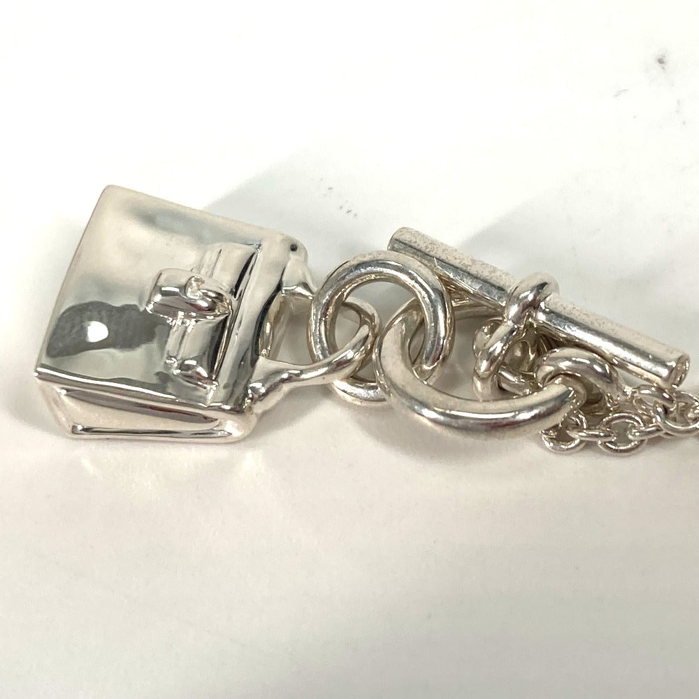 HERMES Necklace SV925 Silver Kelly Amulet Women Used