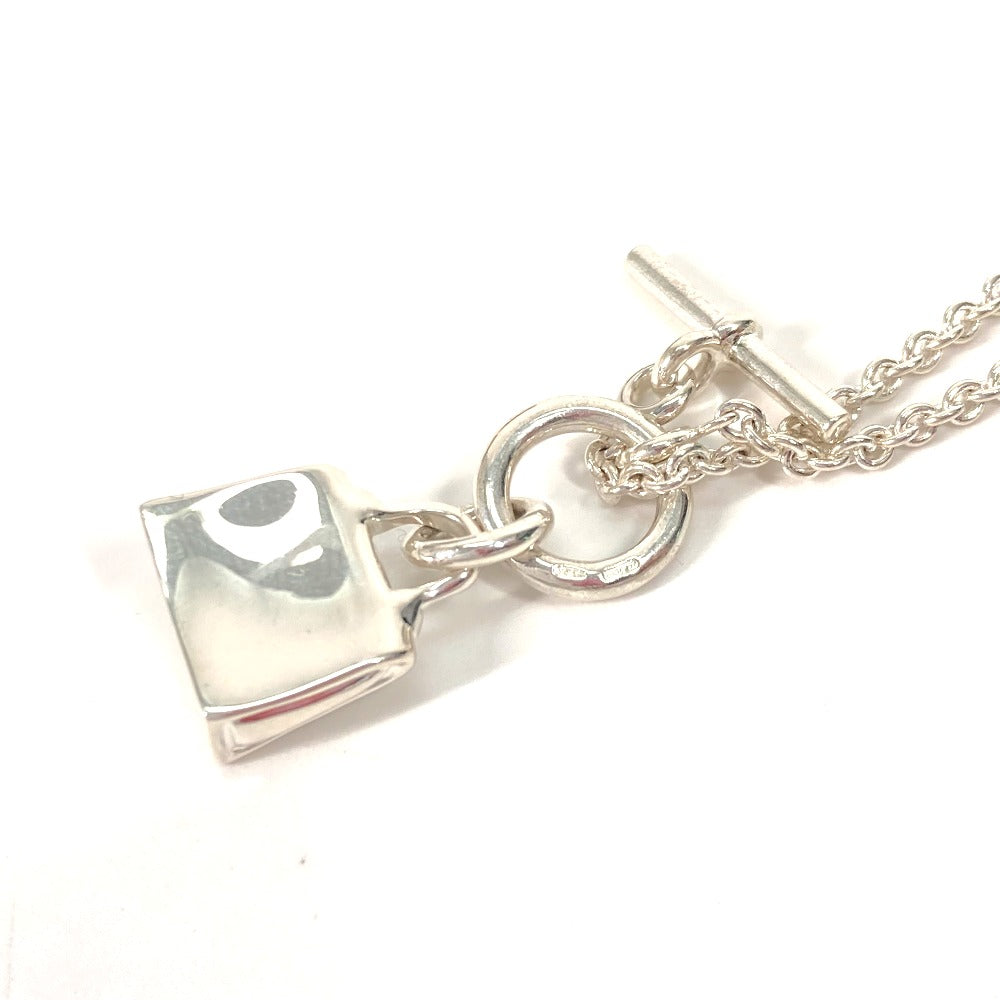 HERMES Necklace SV925 Silver Kelly Amulet Women Used