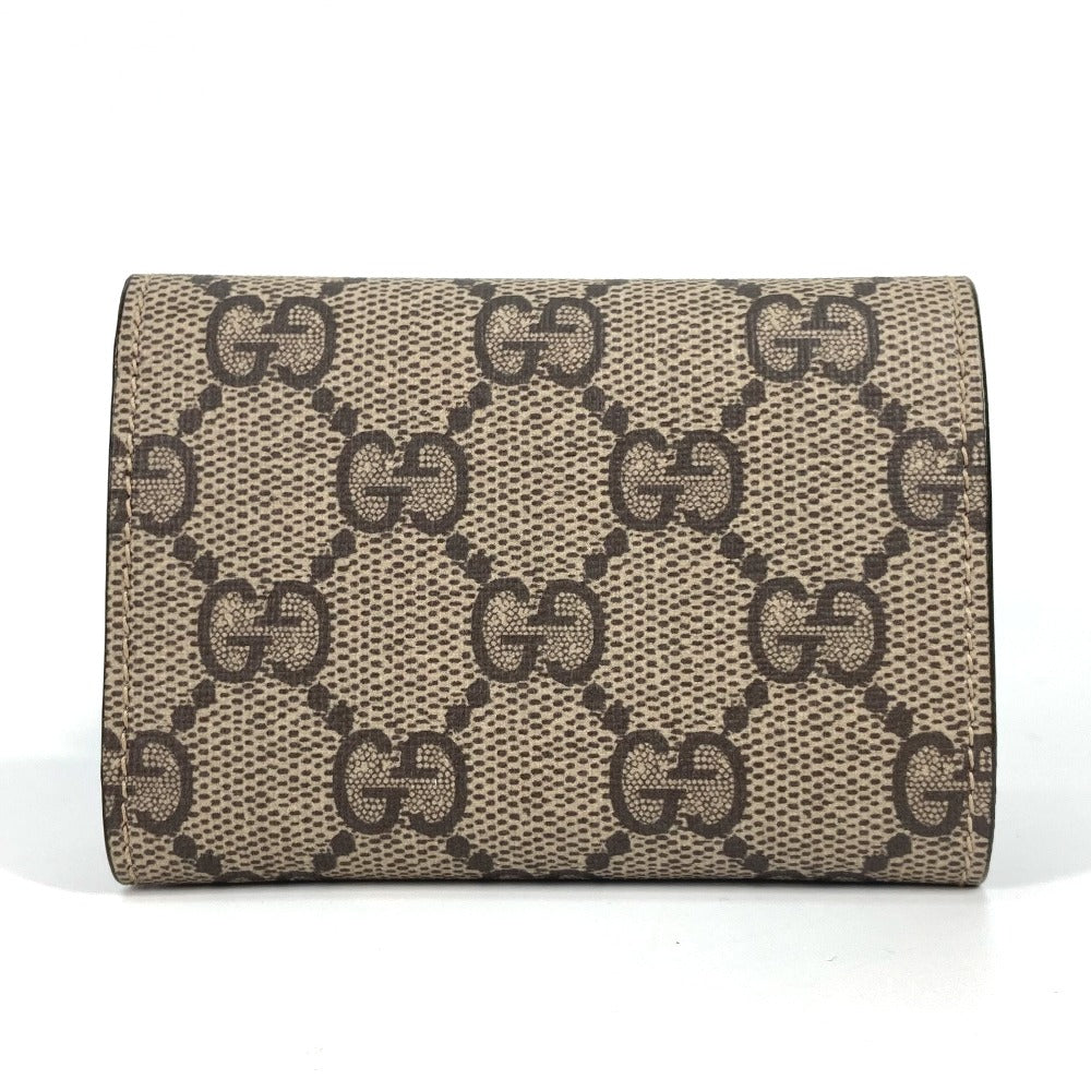 GUCCI Trifold wallet 681704 GG Supreme Canvas beige BALENCIAGA Balenciaga collaboration Paper mini wallet unisex Secondhand
