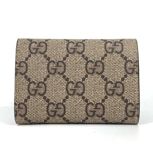 GUCCI Trifold wallet 681704 GG Supreme Canvas beige BALENCIAGA Balenciaga collaboration Paper mini wallet unisex Secondhand