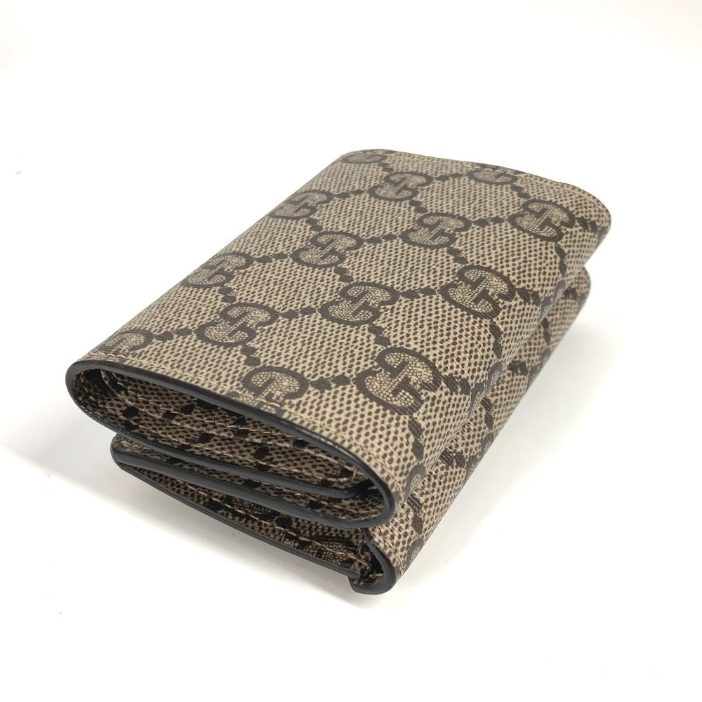 GUCCI Trifold wallet 681704 GG Supreme Canvas beige BALENCIAGA Balenciaga collaboration Paper mini wallet unisex Secondhand