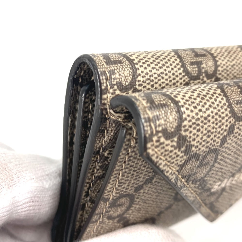 GUCCI Trifold wallet 681704 GG Supreme Canvas beige BALENCIAGA Balenciaga collaboration Paper mini wallet unisex Secondhand