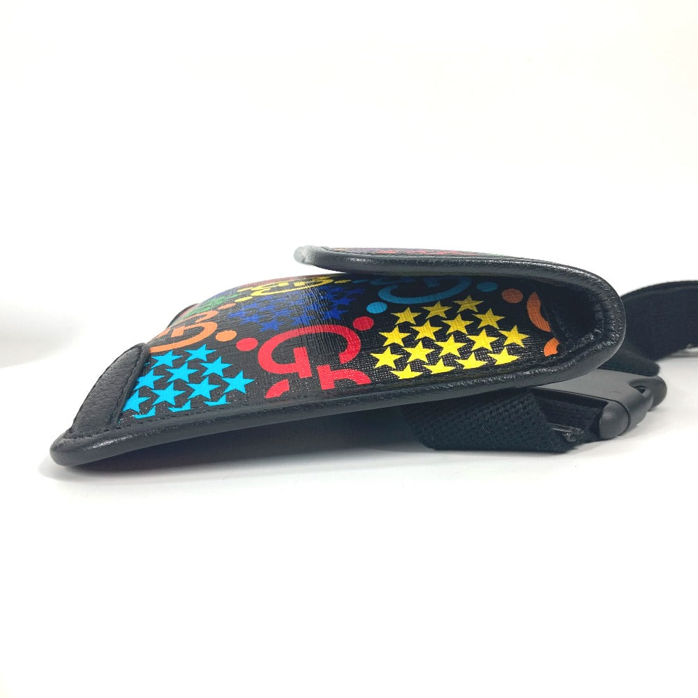 GUCCI Sling bag 598113 Leather / PVC multicolor GG Supreme psychedelic belt bag mens Used