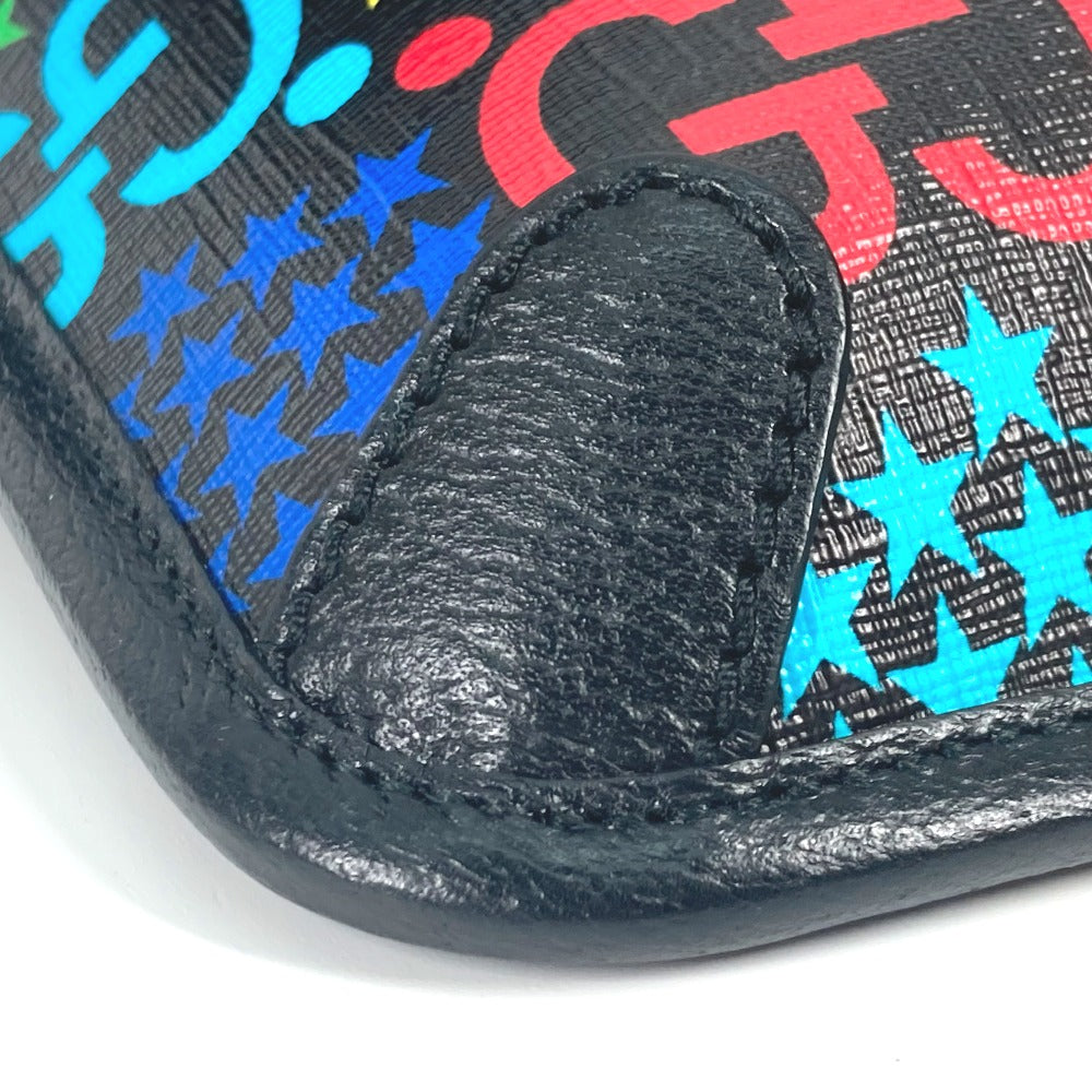 GUCCI Sling bag 598113 Leather / PVC multicolor GG Supreme psychedelic belt bag mens Used