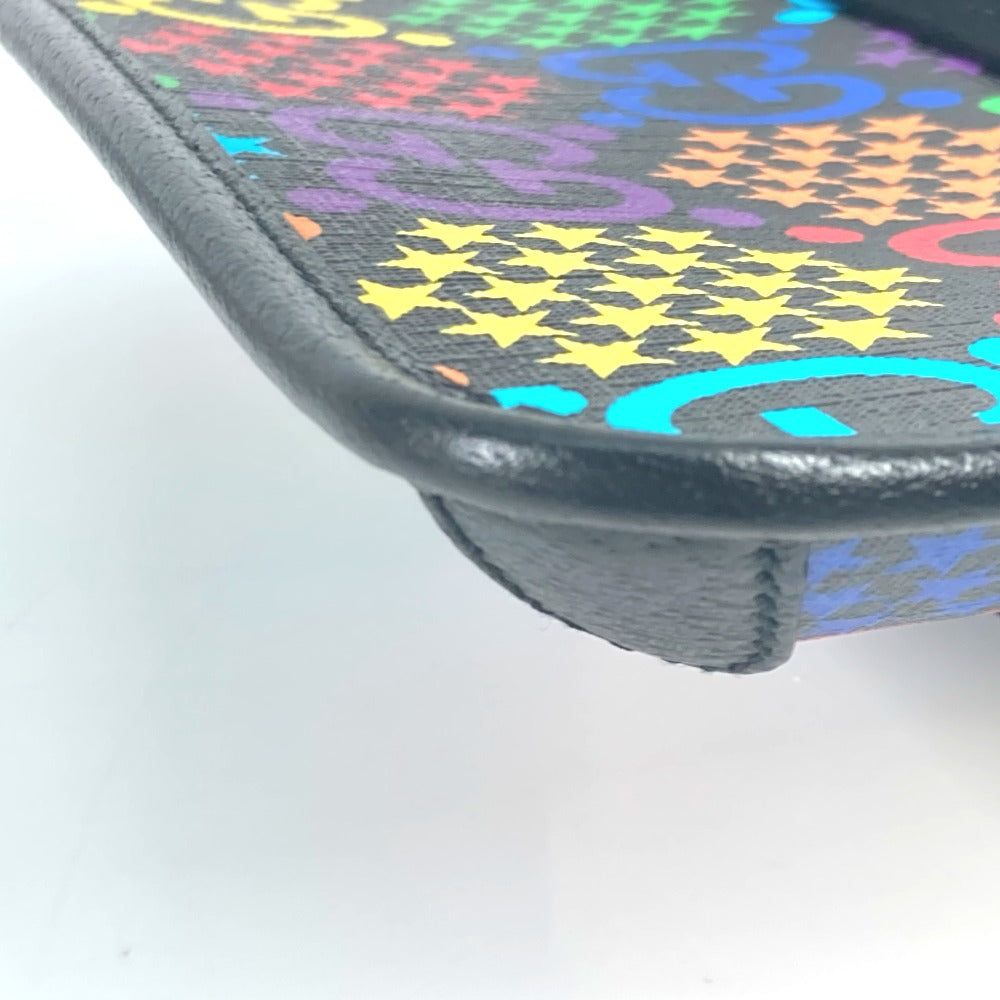 GUCCI Sling bag 598113 Leather / PVC multicolor GG Supreme psychedelic belt bag mens Used