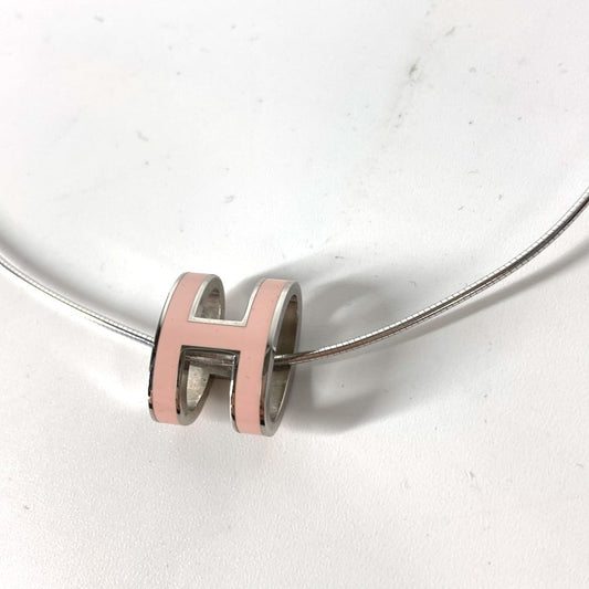 HERMES Necklace metal Light pink Pop Ash H Women Used