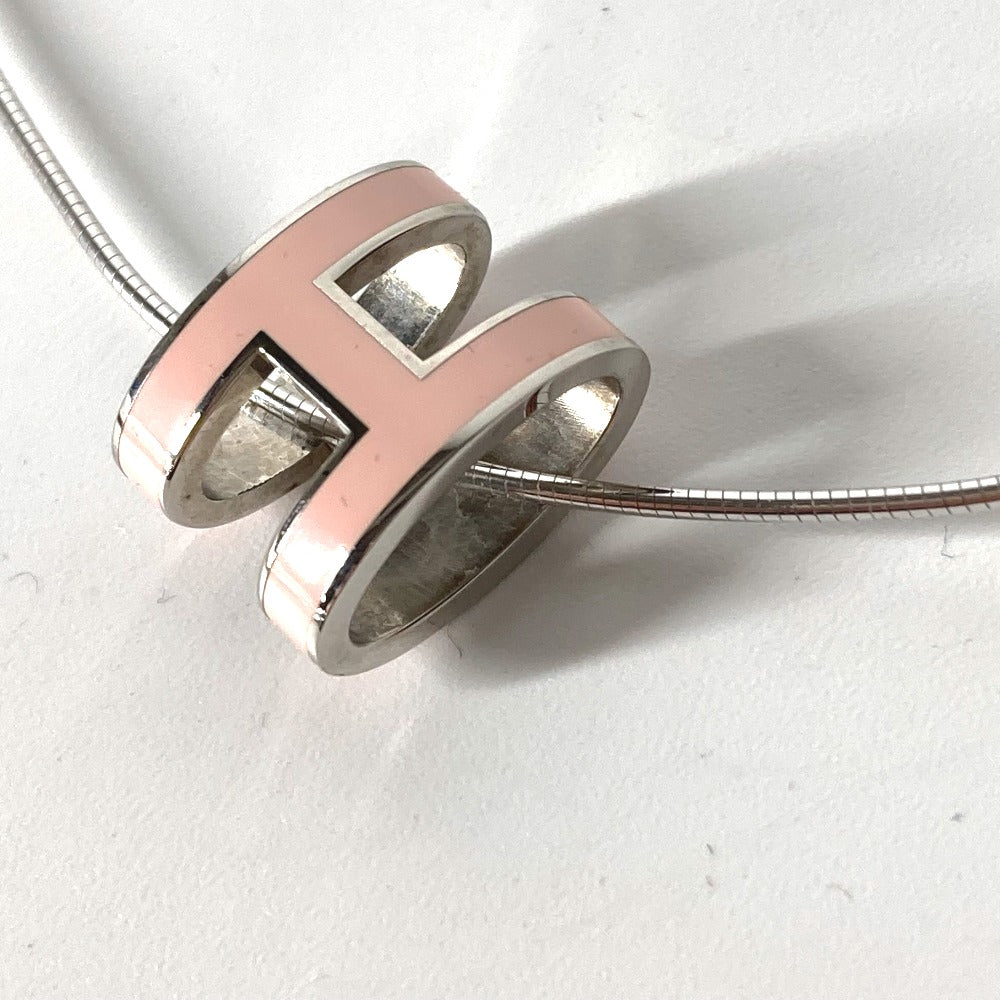 HERMES Necklace metal Light pink Pop Ash H Women Used