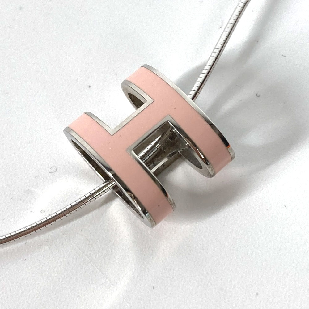 HERMES Necklace metal Light pink Pop Ash H Women Used