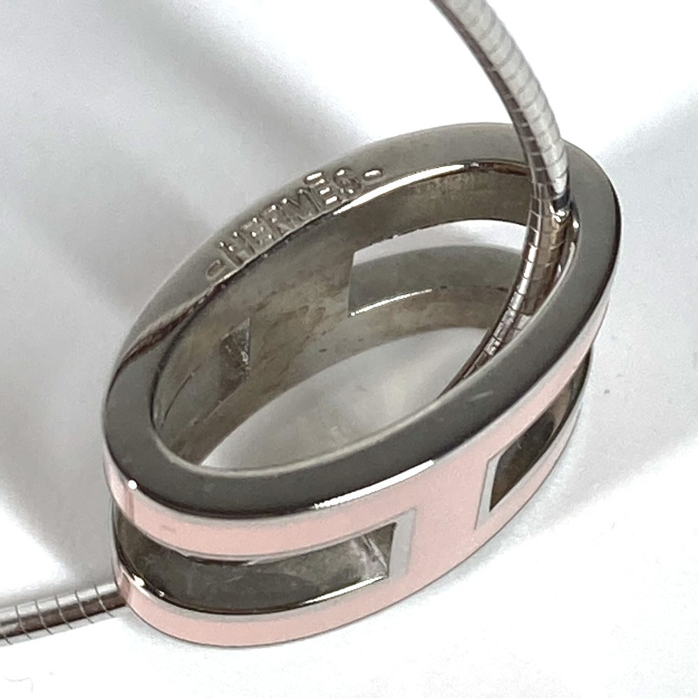 HERMES Necklace metal Light pink Pop Ash H Women Used