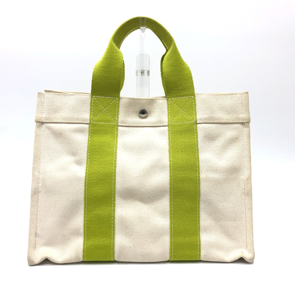 HERMES Tote Bag canvas green Bora Bora PM
