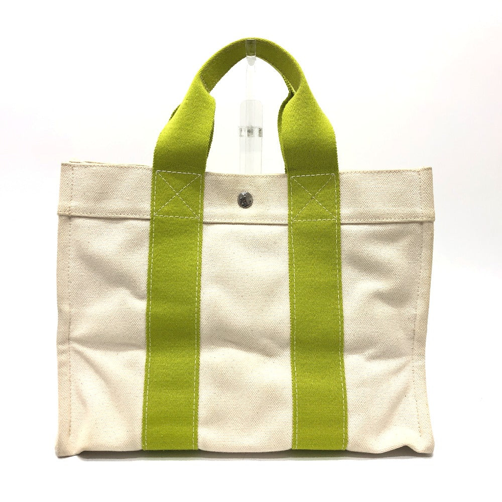 HERMES Tote Bag canvas green Bora Bora PM