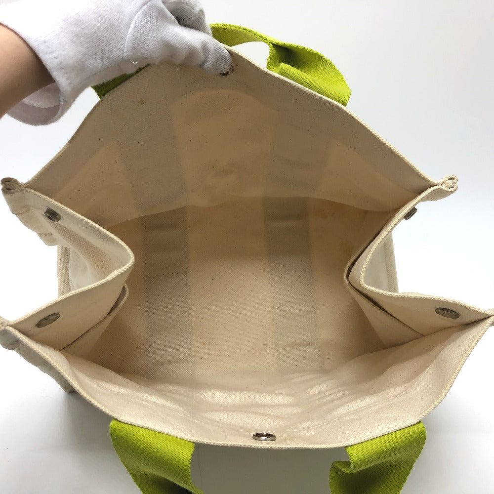 HERMES Tote Bag canvas green Bora Bora PM