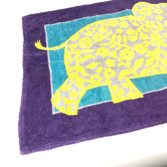 HERMES towel cotton purple Bath towel Interior Throw Blanket