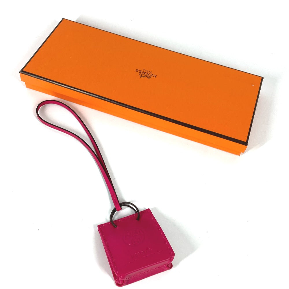 HERMES charm Año Milo, Rose Mexico pink key ring sack orange
