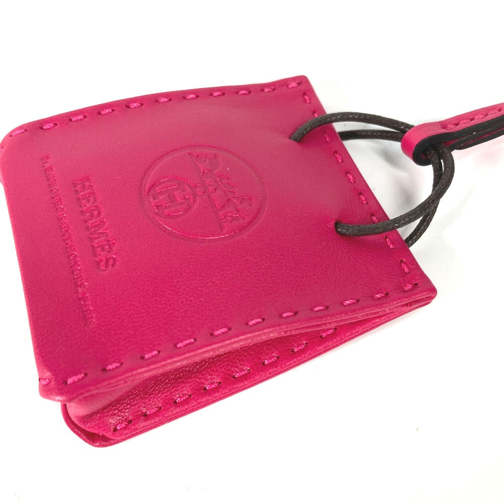 HERMES charm Año Milo, Rose Mexico pink key ring sack orange