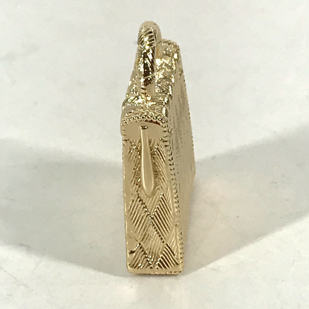 HERMES charm metal gold Pendant Top Necklace Accessories Curiosity Curiosity Permanent Brass Women Used