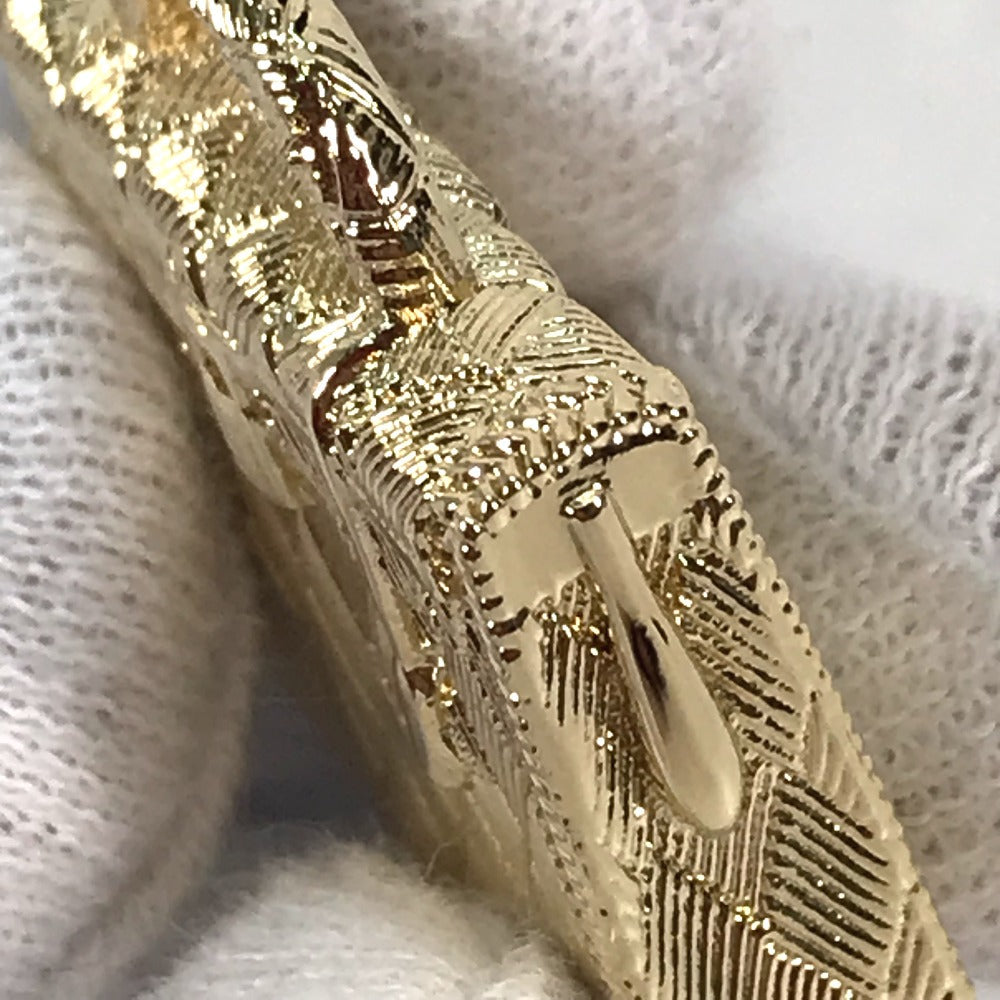 HERMES charm metal gold Pendant Top Necklace Accessories Curiosity Curiosity Permanent Brass Women Used