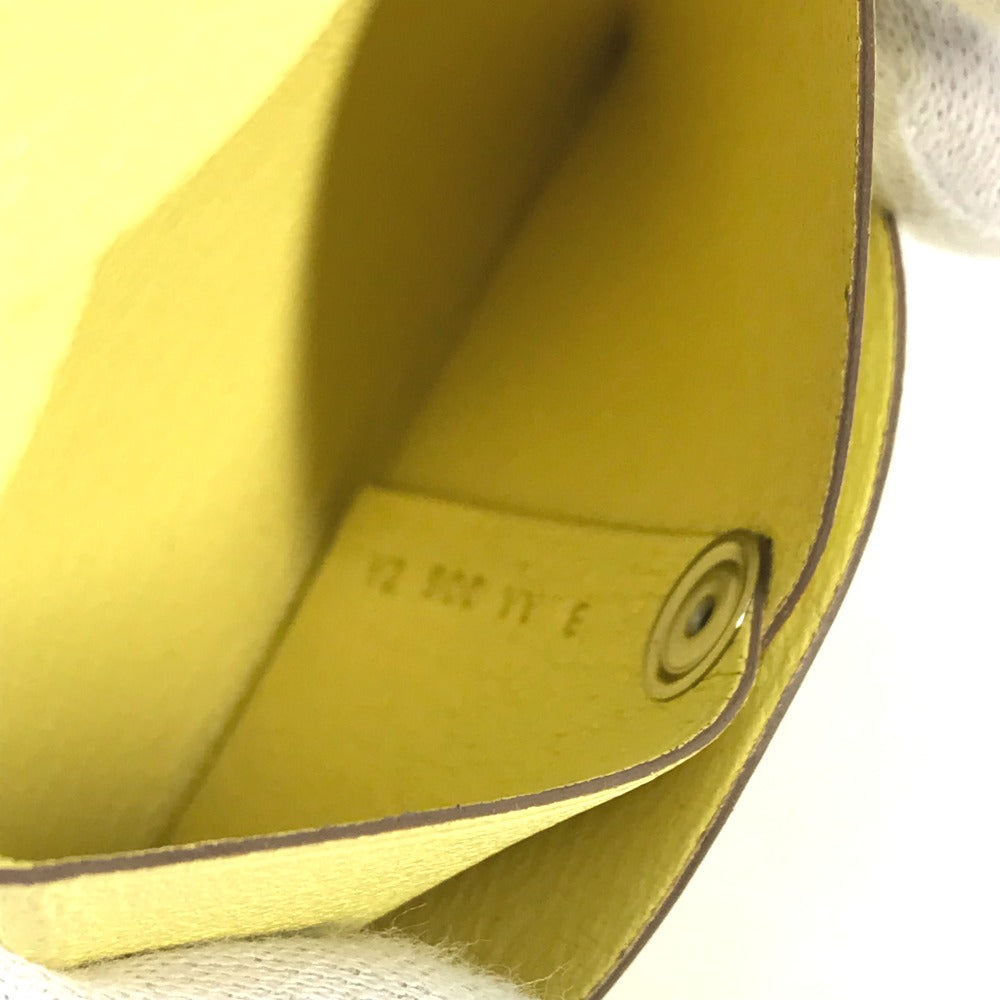 HERMES Coin case Shave yellow Bastia Women Used