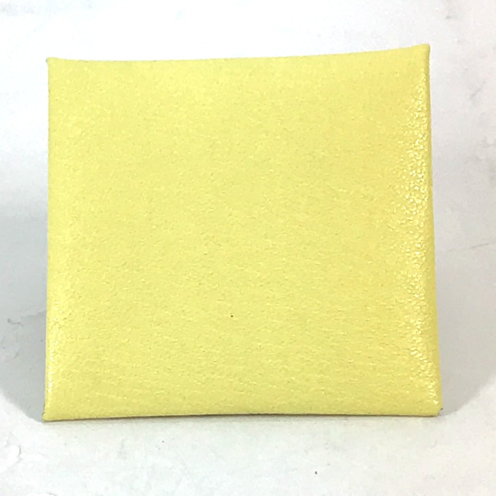 HERMES Coin case Shave yellow Bastia Women Used