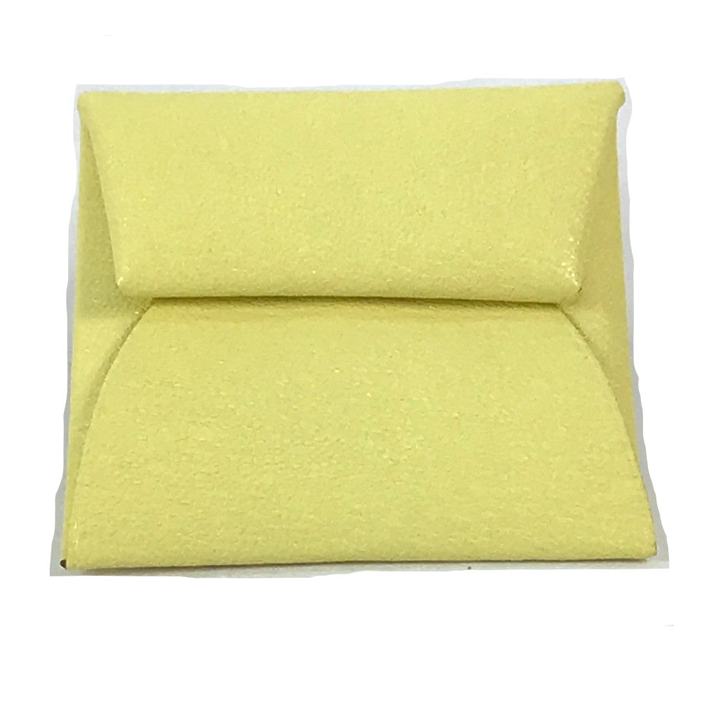 HERMES Coin case Shave yellow Bastia Women Used
