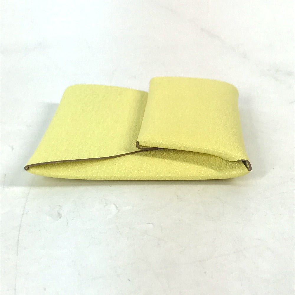 HERMES Coin case Shave yellow Bastia Women Used