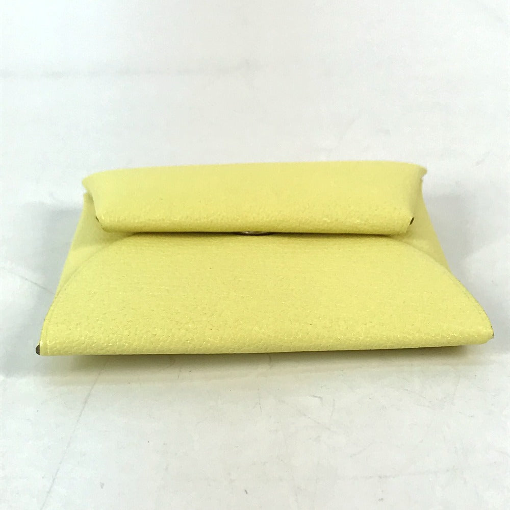 HERMES Coin case Shave yellow Bastia Women Used