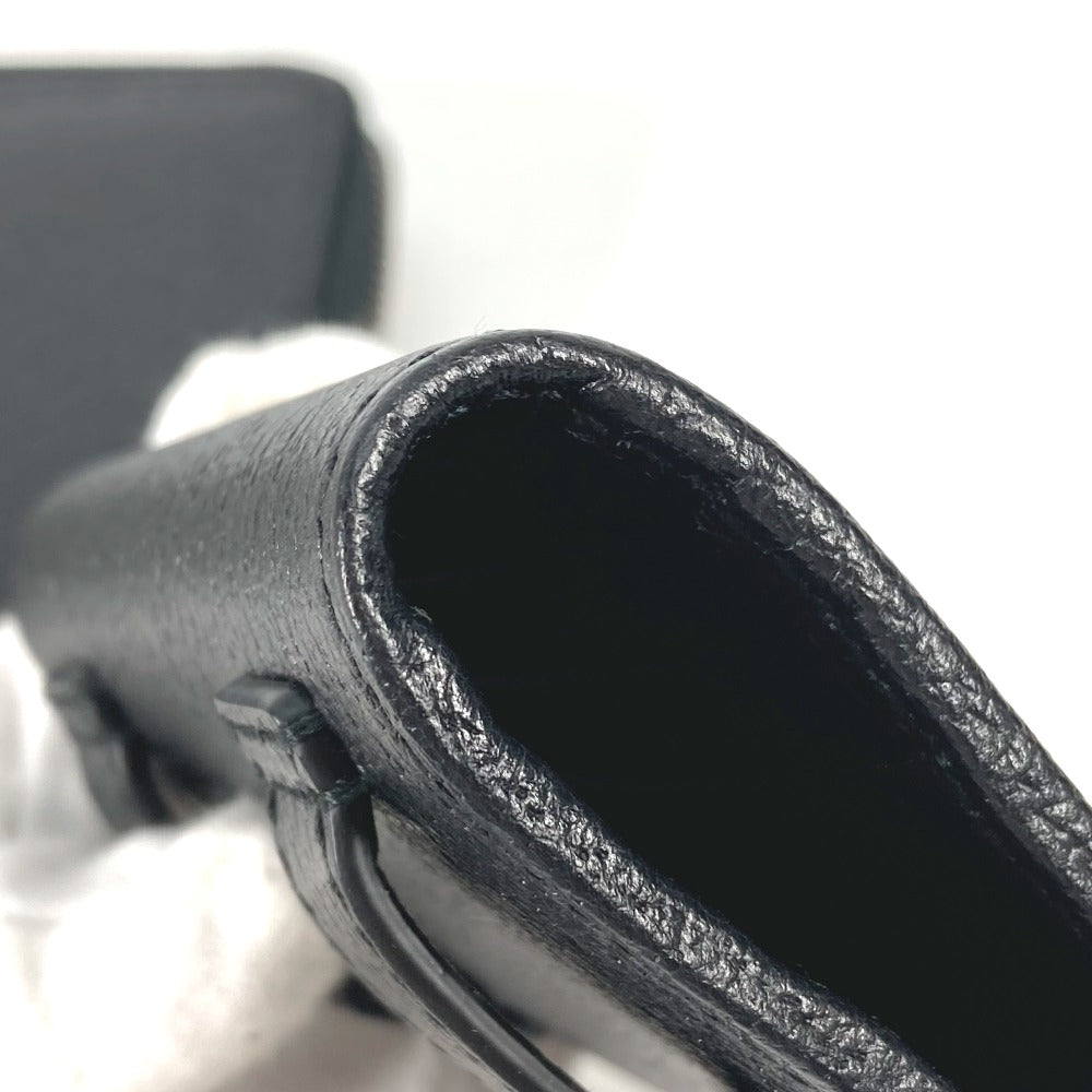 GUCCI Long Wallet Purse 699304 leather black Belt bag Waist bag GG mens Used