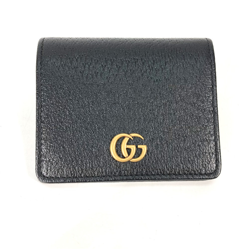 GUCCI Long Wallet Purse 699304 leather black Belt bag Waist bag GG mens Used