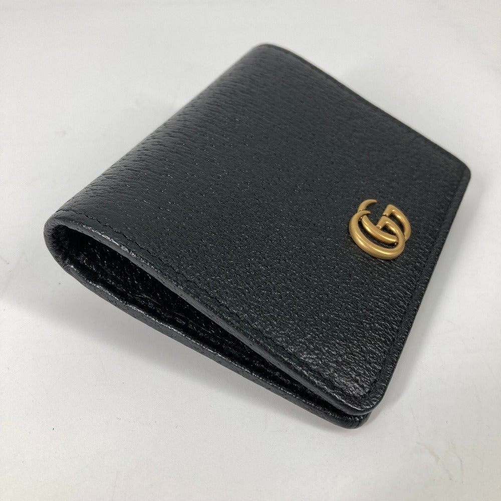 GUCCI Long Wallet Purse 699304 leather black Belt bag Waist bag GG mens Used