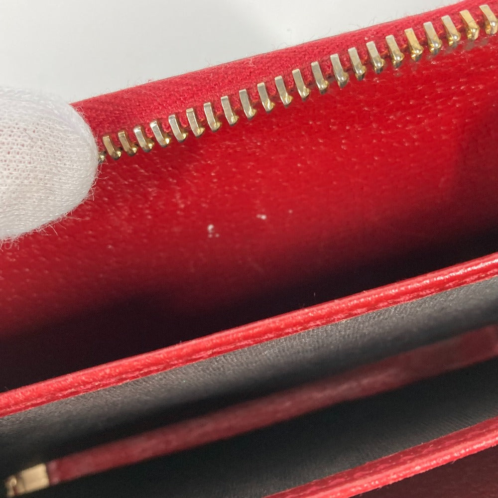 GUCCI Coin case 424897 GG Supreme Canvas Red GG Supreme Coin Pocket Wallet bird motif bird Women Used