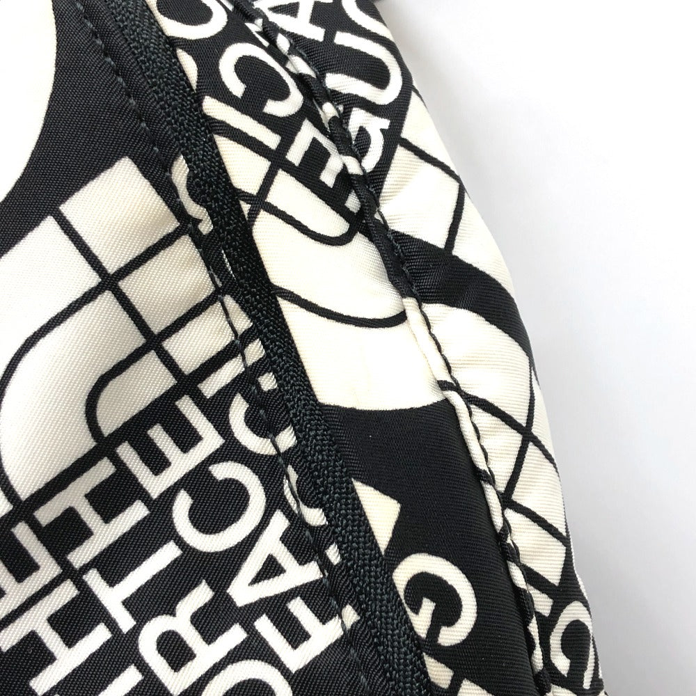 GUCCI Backpack 650288 Nylon / leather Black x white GUCCIxTHE NORTH FACE collaboration mens Used