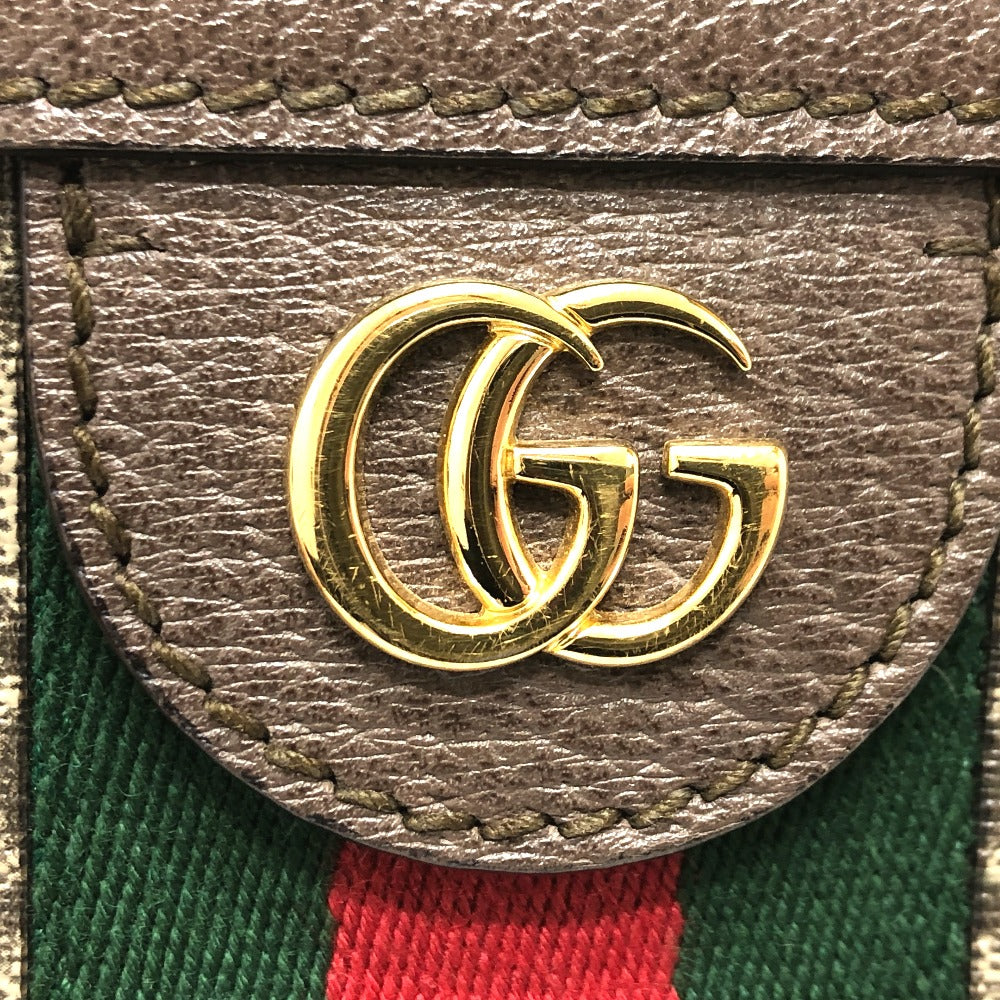 GUCCI Shoulder Bag 503877 GG Supreme Canvas Brown Ophidia GG Small Women Used