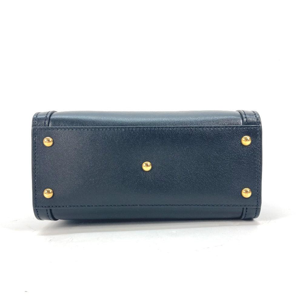 GUCCI Tote Bag 655661 leather black Neon color strap included Diana Mini Bamboo Women Used