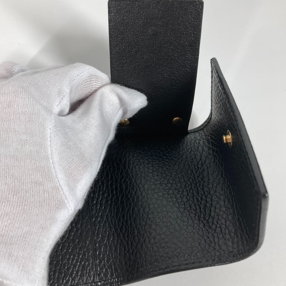 GUCCI Key case Key holder  456118 leather black key GG Marmont Women Used