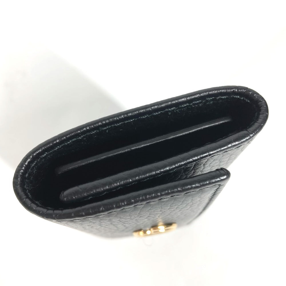 GUCCI Key case Key holder  456118 leather black key GG Marmont Women Used