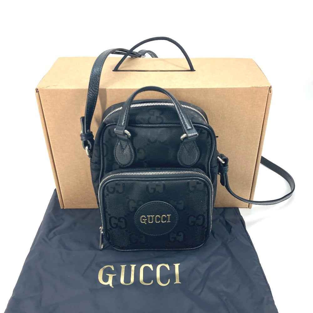 GUCCI Shoulder Bag 625850 Nylon black 2WAY handbag OFF THE GRID OFF THE GRID mens Used