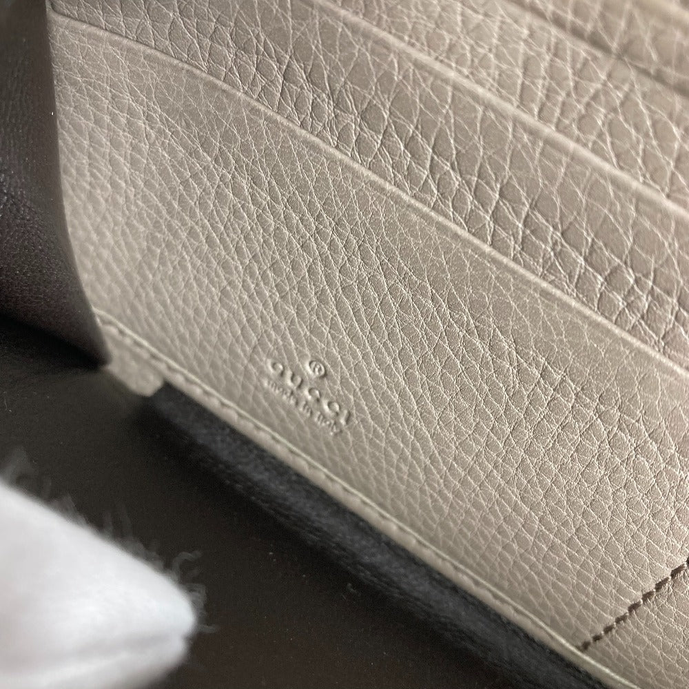 GUCCI Long Wallet Purse 282413  leather beige Long wallet with tassel GG Soho