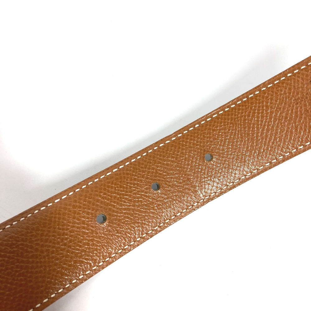 HERMES belt Calf leather Black x Leather H belt Constance Women 65 Used