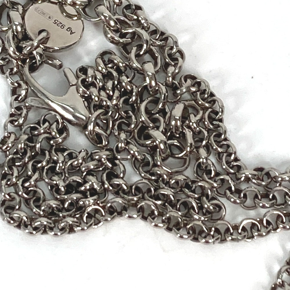 GUCCI Necklace SV925 Silver Arabesque Interlocking G Women Used