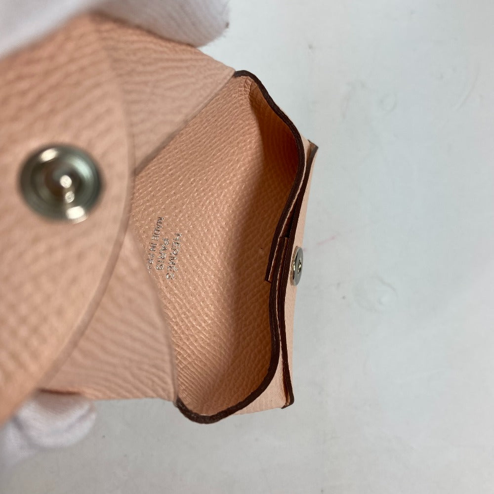 HERMES Coin case Epsom Pink type Wallet Bastia Women Used