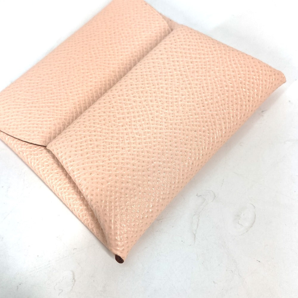 HERMES Coin case Epsom Pink type Wallet Bastia Women Used