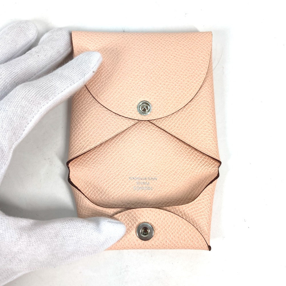 HERMES Coin case Epsom Pink type Wallet Bastia Women Used