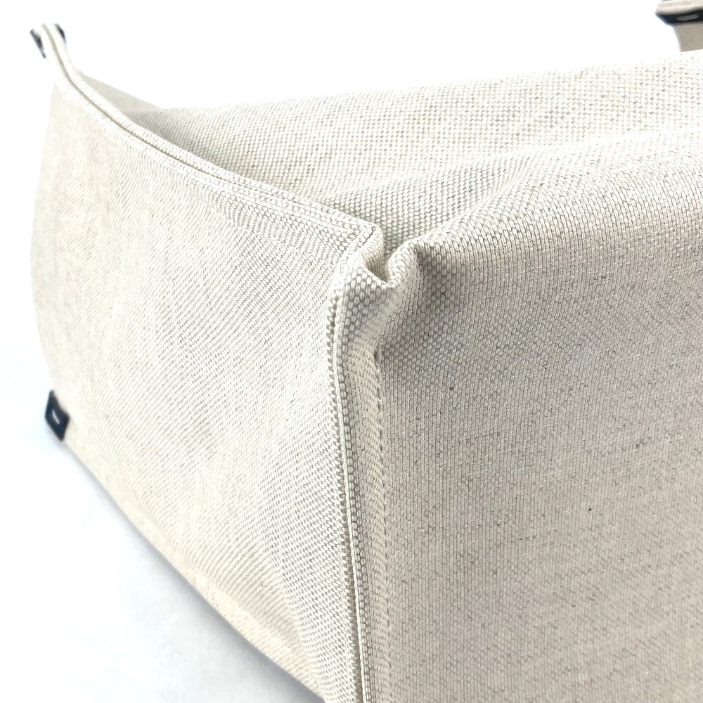 GUCCI Tote Bag 772176 Canvas leather Beige typex black Japan limited JAPAN logo print Women Used