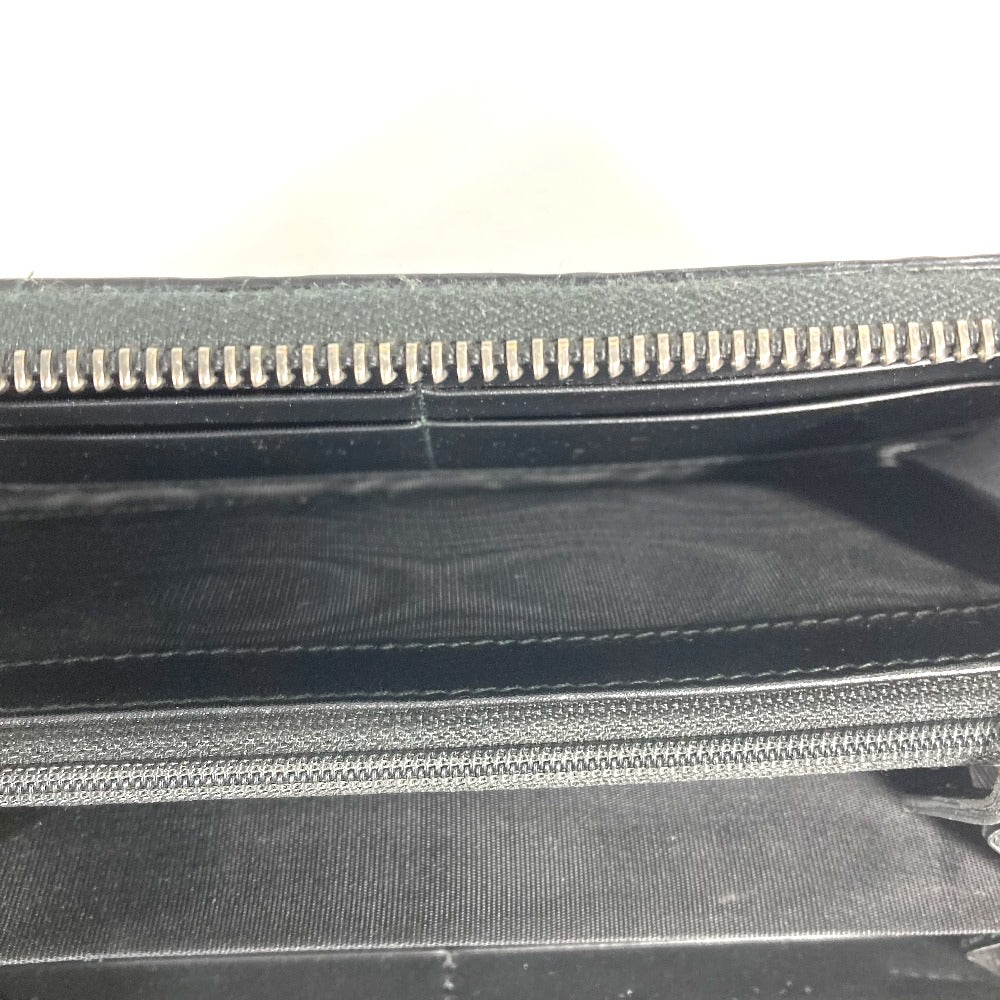 GUCCI Long Wallet Purse 307987 Sima leather black Guccisima GG Long wallet Women Used
