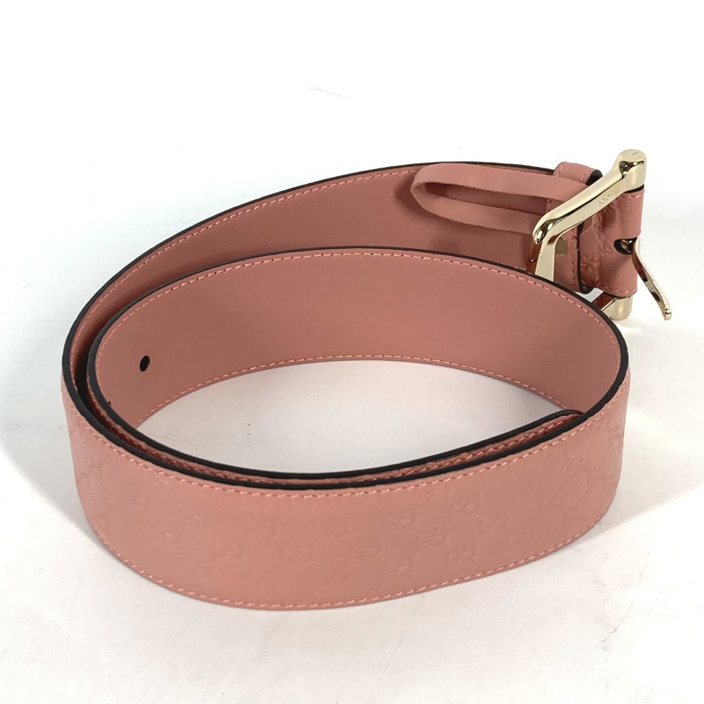 GUCCI belt 281548 leather pink Micro Gucci Shima GG Women 70 Used