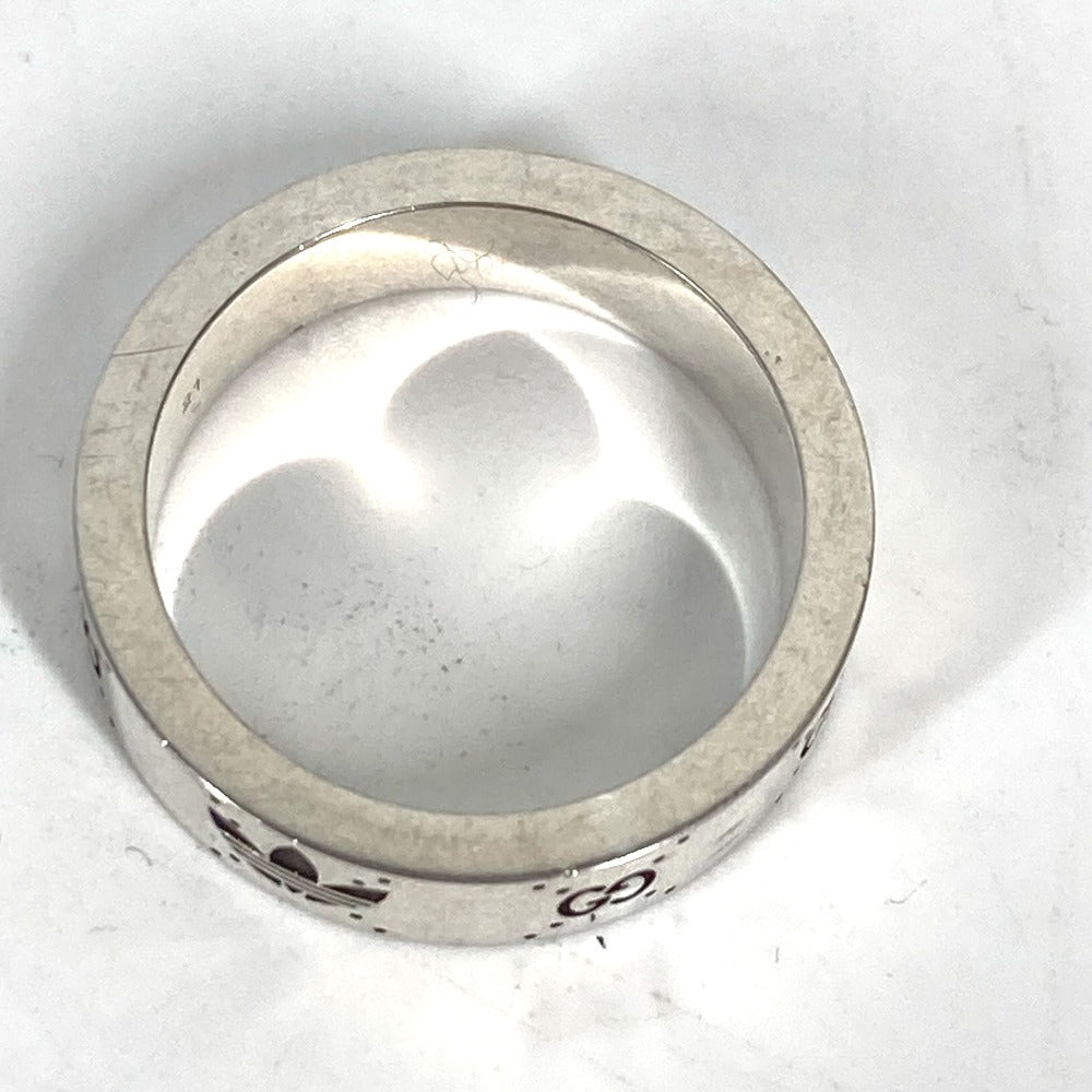 GUCCI Ring 702766 AG925 Silver Adidas adidas collaboration Engraving Wide Ring mens 21 Used