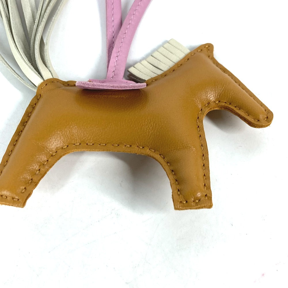 HERMES charm Anyo Miro beige Bag accessories Rodeo PM Women Used